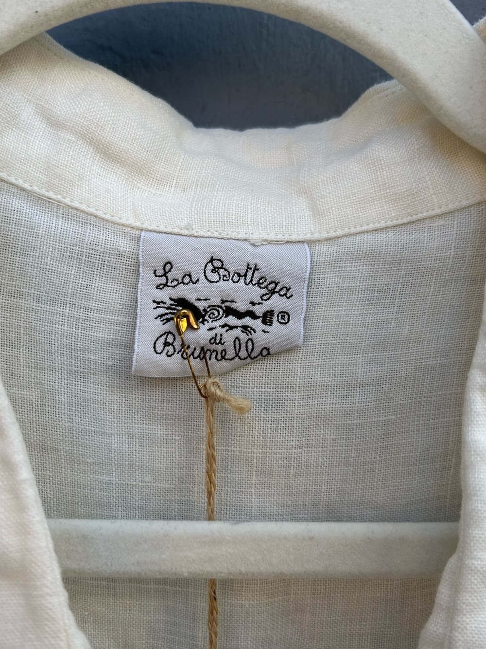 La Bottega di Brunella Camica Franco Button Down Blouse, BNWT, size L - Picture 10 of 13